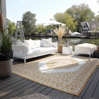 Oker žuti/krem vanjski tepih 160x230 cm Gemini – Elle Decoration
