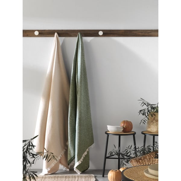 Narančasti pokrivač pamuk Euromant Linen, 140 x 160 cm-image-2