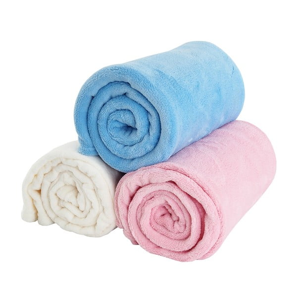 Ružičasta deka za bebe od mikroflanela 110x140 cm Exclusive – B.E.S.-image-3