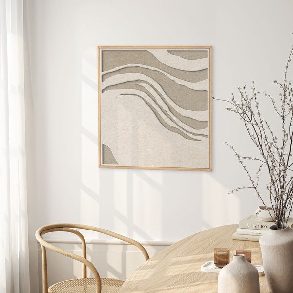 3D slika s okvirom/akustična 62x62 cm Sacred Silence 2 – Malerifabrikken-image-2