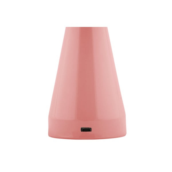Ružičasta LED stolna lampa s mogućnosti zatamnjivanja s metalnim sjenilom (visina 20,5 cm) Rachel – Leitmotiv-image-2