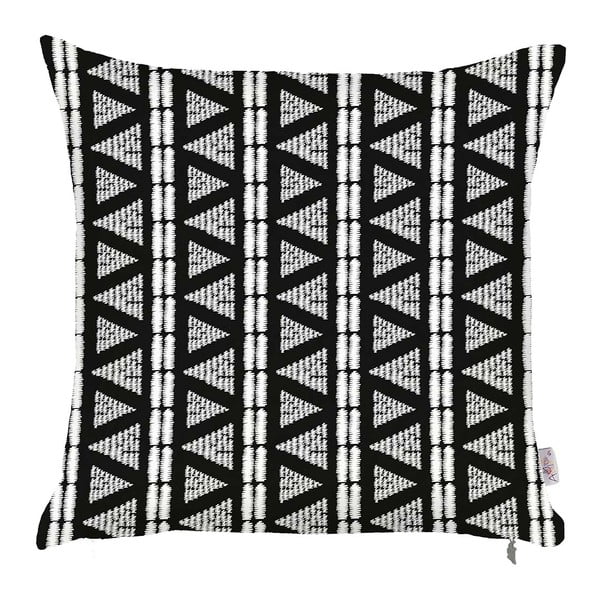 Crno-bijela jastučnica Mike & Co. NEW YORK Geometric Tribal, 43 x 43 cm