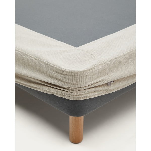 Bež tapecirani bračni krevet 160x200 cm Ofelia – Kave Home-image-2