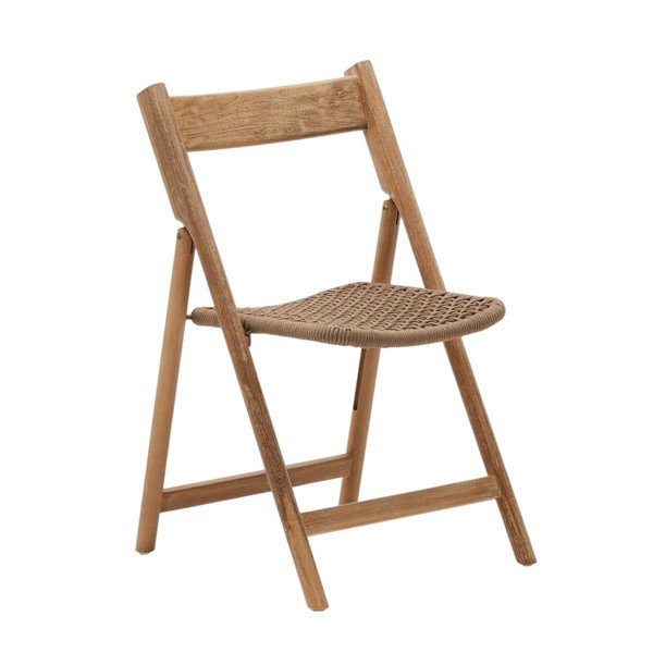 Smeđa/u prirodnoj boji vrtna stolica od masivnog drveta Dandara – Kave Home