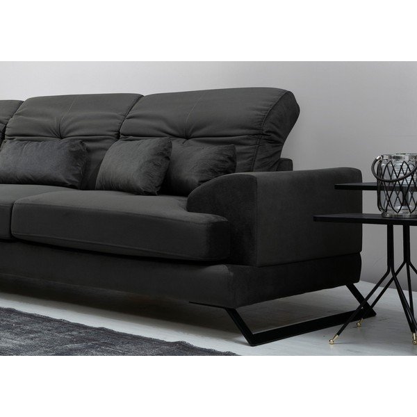 Tamno siva kutna garnitura (s lijevim kutom) Frido – Balcab Home-image-3