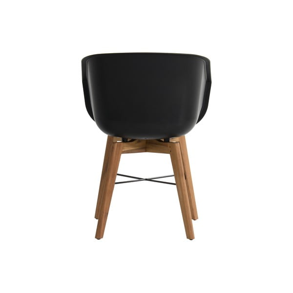 Crne plastične vrtne stolice u setu 2 kom Amalia – Hartman-image-4