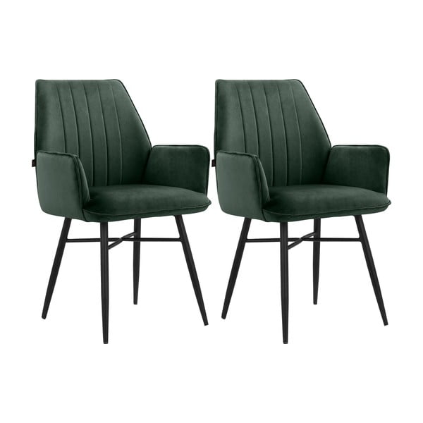 Zelene podstavljene blagovaonske stolice u setu 2 kom Anzo – Støraa-image-4