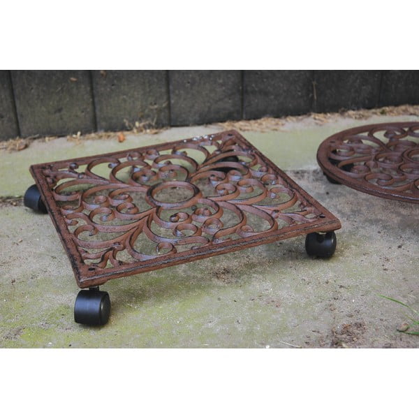 Metalni mobilni stalak za tegle za bilje ø 28 cm – Esschert Design-image-1