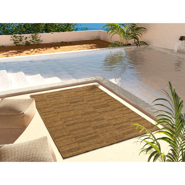 Smeđi vanjski tepih 120x170 cm Guinea Natural – Universal-image-1