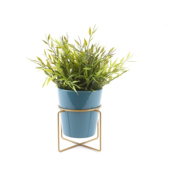Tirkizna keramička saksija na postolju PT LIVING Coy, ø 11,5 cm-image-2