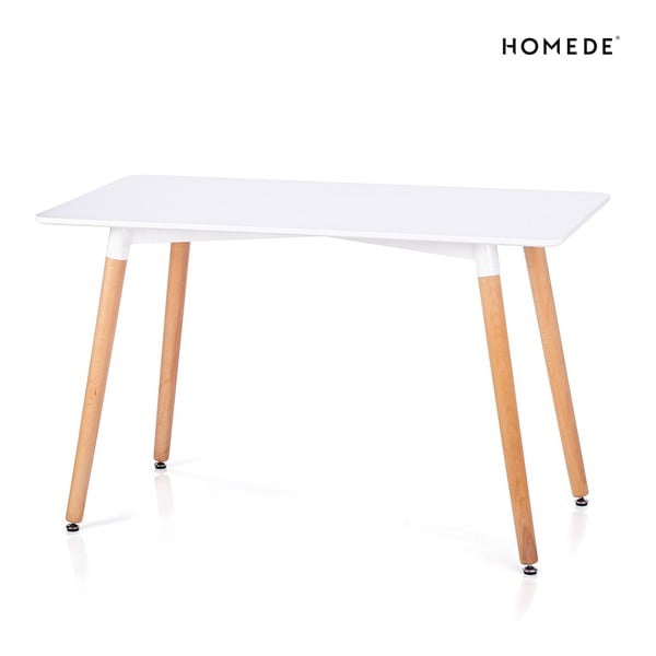 Blagovaonski stol s bijelom pločom stola 80x120 cm Elle – Homede