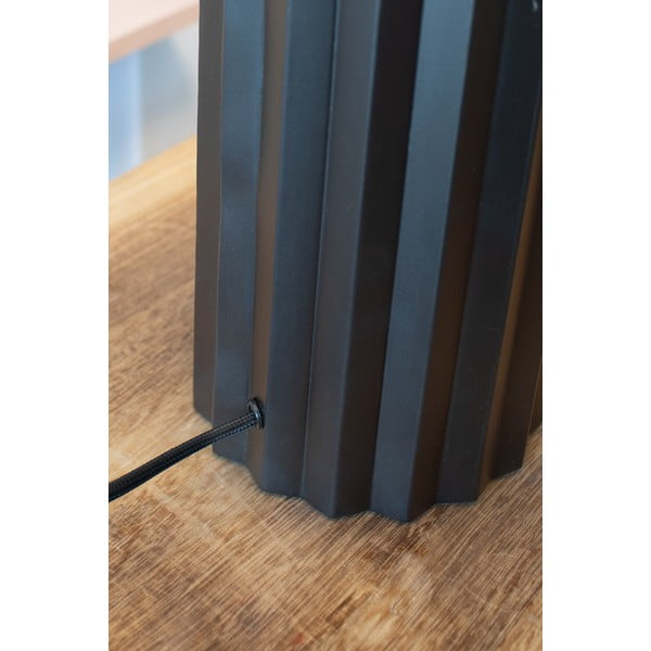 Crna stolna lampa s tekstilnim sjenilom (visina 60 cm) Hashira – Markslöjd-image-2