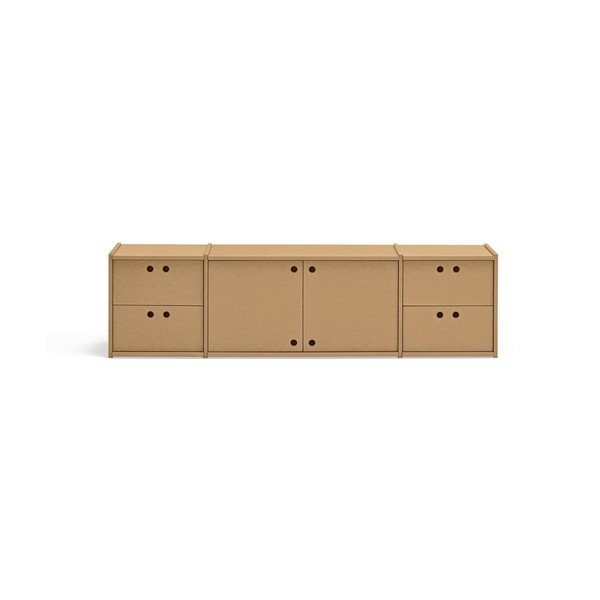 TV komoda u prirodnoj boji 157x42x40 cm Wally – Teulat