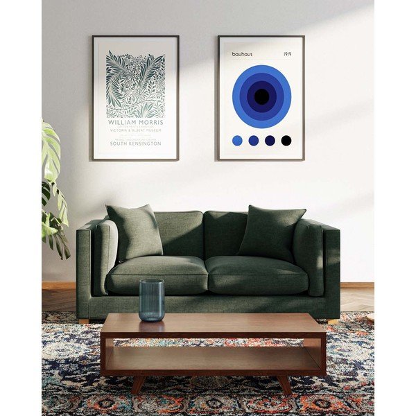 Zelena sofa 195 cm Pomo – Ame Yens-image-3