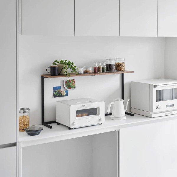 Bijela/u prirodnoj boji drvena dodatna kuhinjska polica 28,5x8,5 cm Tower – YAMAZAKI-image-1