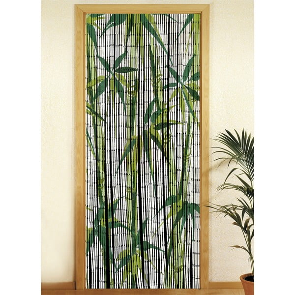 Zelena zavjesa za vrata od bambusa 200x90 cm Bamboo - Maximex-image-1