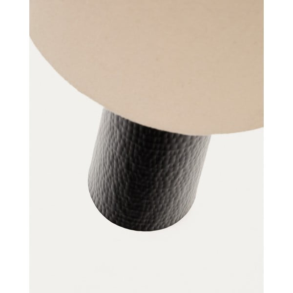 Crna/krem stojeća svjetiljka s tekstilnim sjenilom (visina 129 cm) Senni – Kave Home-image-4