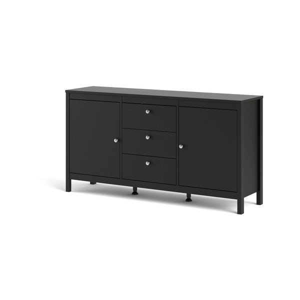 Crna niska komoda 152x80 cm Madrid – Tvilum-image-3