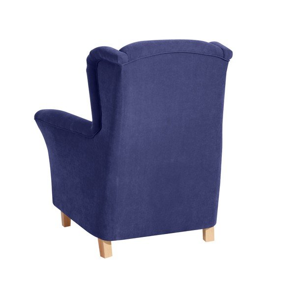 Plava fotelja Max Winzer Agnetha Velvet-image-1