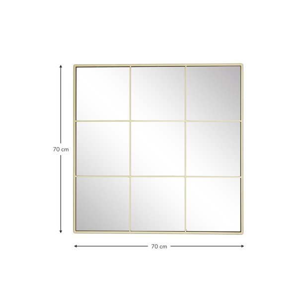 Zidno ogledalo s metalnim okvirom u zlatnoj boji Westwing Collection Clarita, 70 x 70 cm-image-4
