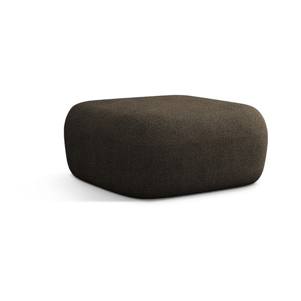 Smeđi tabure od bouclé tkanine Jenny – Micadoni Home-image-1