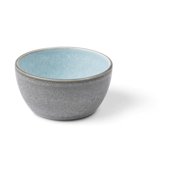 Siva posuda od kamenine sa svjetloplavom unutarnjom stranom Bitz Mensa, promjer 10 cm-image-1