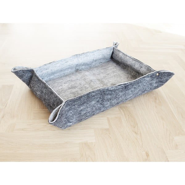 Metalik sivi filcani vuneni krevetić za kućne ljubimce Wooldot Felt Pet Mat, 100 x 80 cm