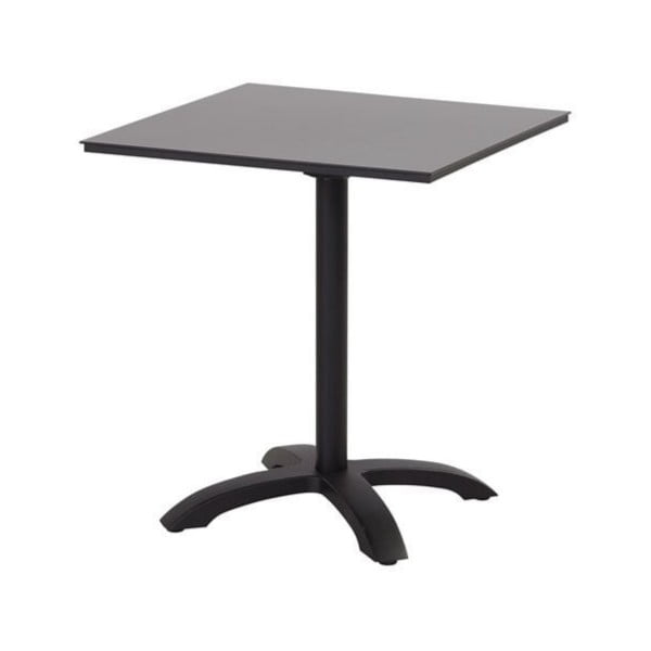 Crni vrtni blagovaonski stol Hartman Romeo, 68 x 68 cm