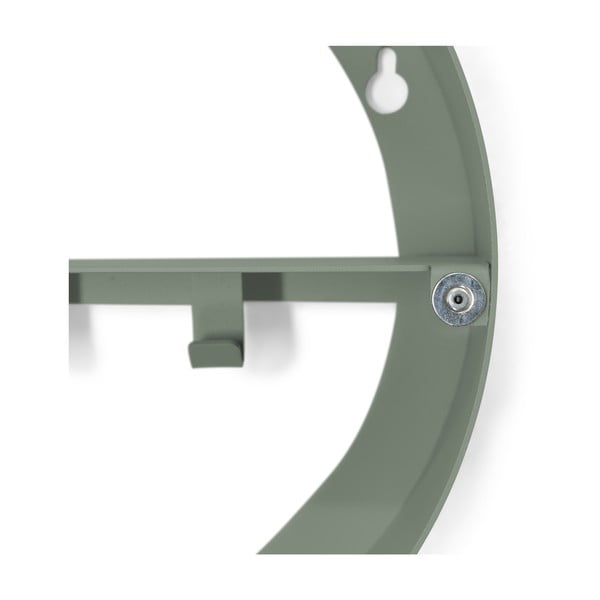 Prljavo zeleni metalni zidni/s ogledalom kupaonski ormarić 35x35 cm Sonnet – Spinder Design-image-2