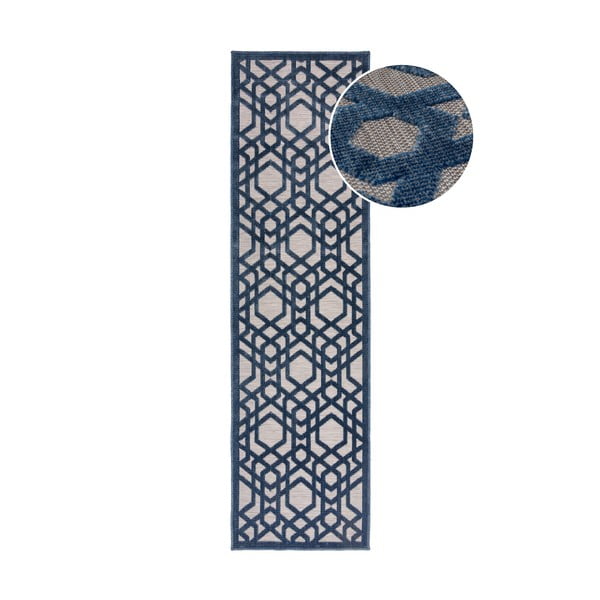Plavi vanjski tepih 230x66 cm Oro - Flair Rugs