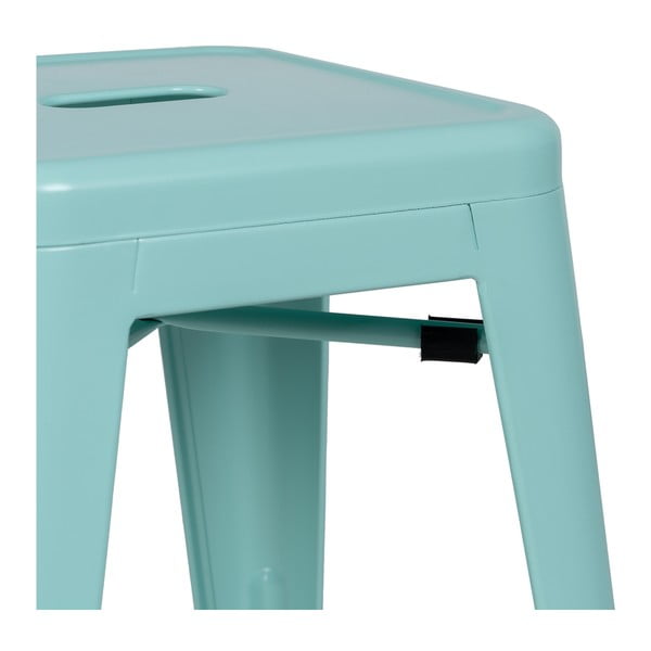 Tirkizne metalne barske stolice u setu 2 kom (visine sjedala 76,5 cm) – Ixia-image-4