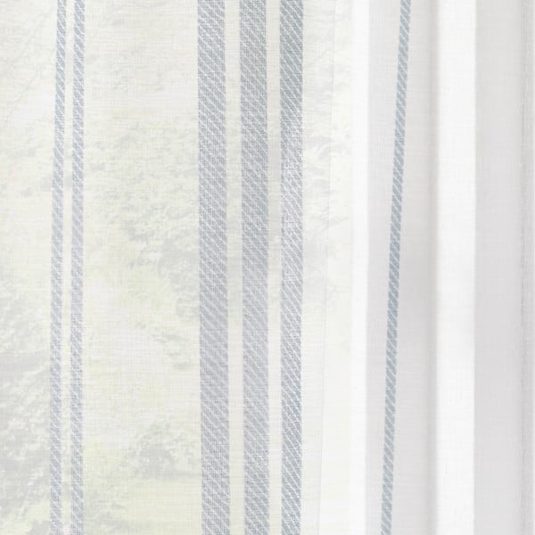 Bijela prozirna zavjesa od voila 140x137 cm Harbour Stripe – Catherine Lansfield-image-2