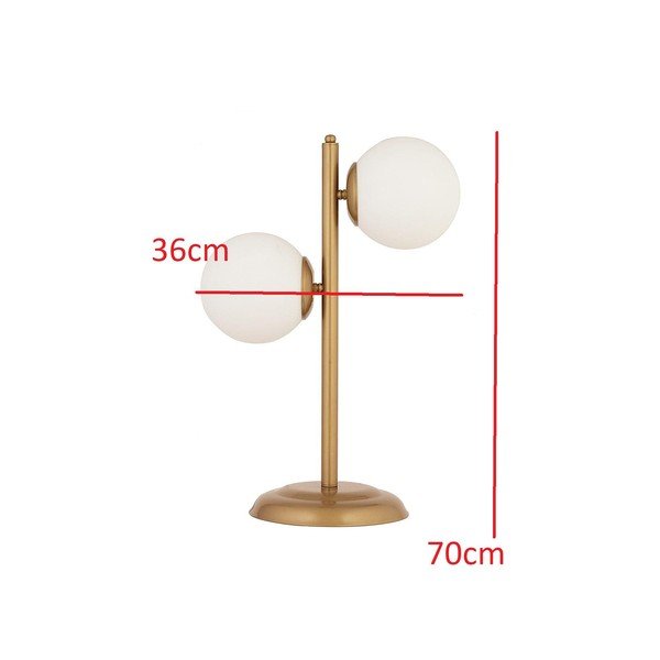 Bijelo-zlatna stolna lampa White Pine - Magenta Home-image-1