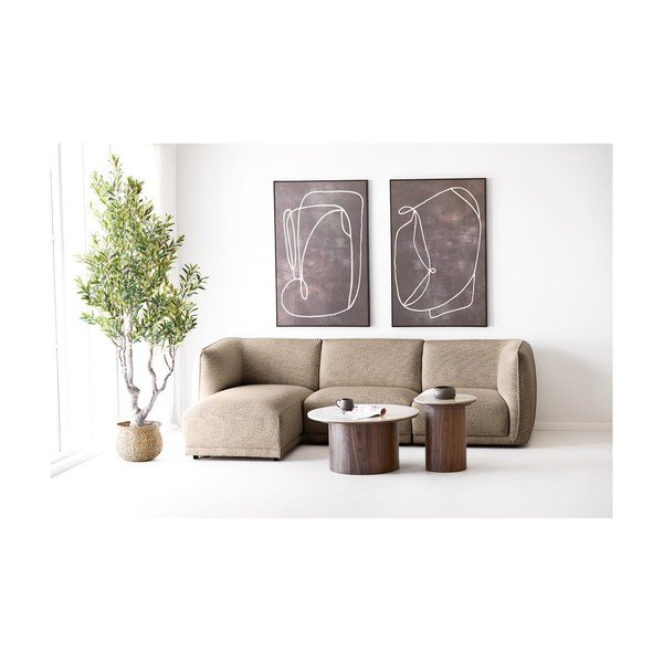 Okrugao pomoćni stol s keramičkom daskom ø 45 cm Delphi – House Nordic-image-3