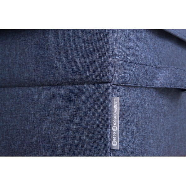 Plava tekstilna kutija za pohranu s poklopcem 40x30x22 cm Soft Storage – Bigso-image-1