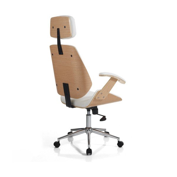 Bijela uredska stolica od umjetne kože Visby – Tomasucci-image-2