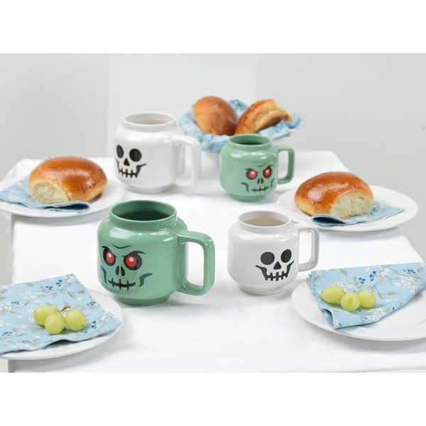Bijela keramička dječja šalica za latte 255 ml Skeleton – LEGO®-image-1