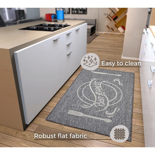 Sivo-bež tepih 92x150 cm Cucina – Hanse Home-image-4