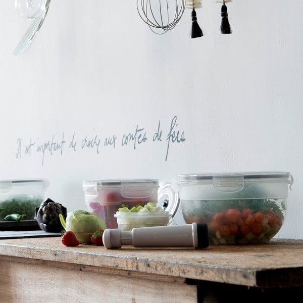 Set s 3 kutije za hranu i vakuumska pumpica Compactor Food Saver-image-1