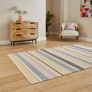 Ručno rađen pamučan tepih 80x150 cm Cascade Pastel Multi – Think Rugs