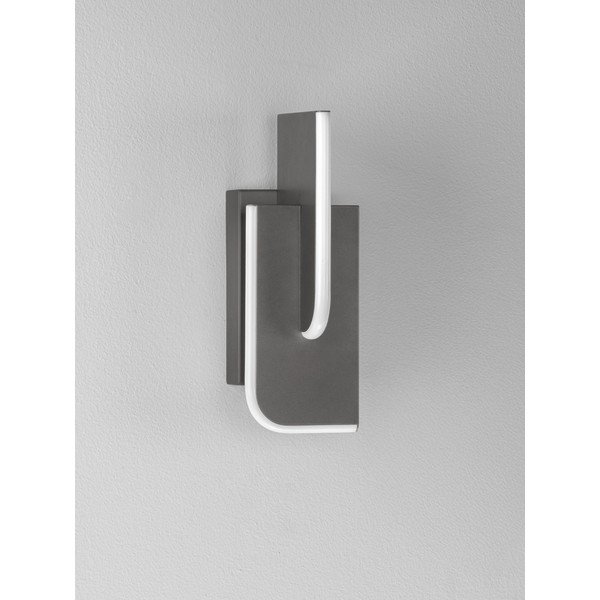 Svijetlo siva metalna LED zidna lampa s mogućnosti zatamnjivanja Totem – Nova Luce-image-3