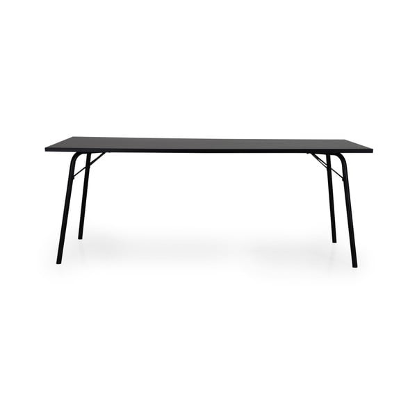 Antracitno sivi blagovaonski stol Tenzo Daxx, 90 x 200 cm