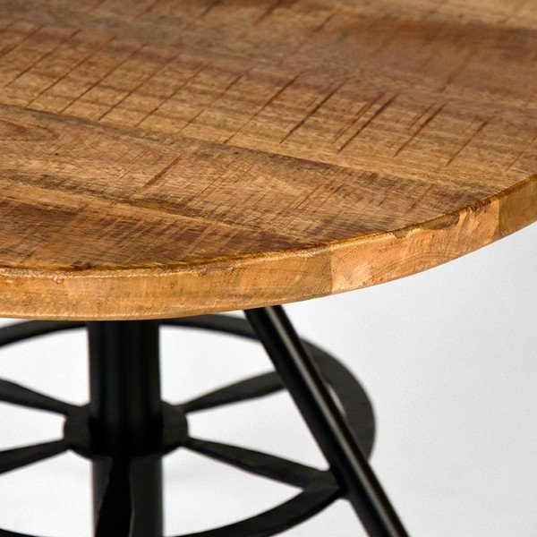 Pomoćni stolić s pločom od mangovog drveta LABEL51 Solid, ⌀ 60 cm-image-1