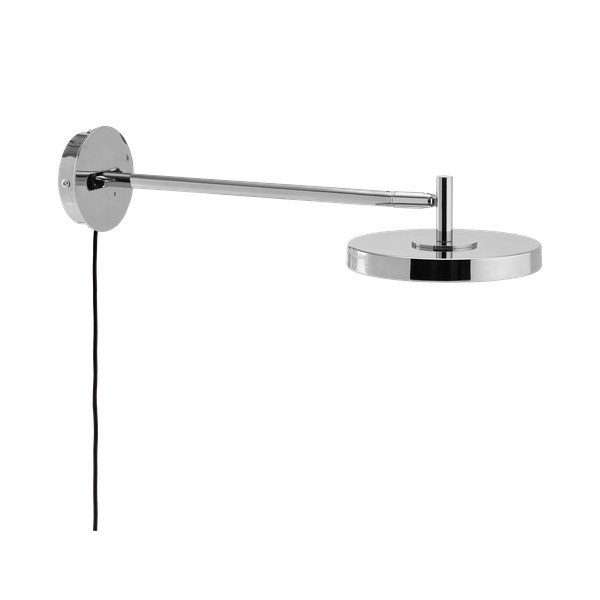 LED zidna lampa sa savitljivom konstrukcijom/s mogućnosti zatamnjivanja s utikačem u sjajno srebrnoj boji ø 15 cm Asteria Wall Long – UMAGE