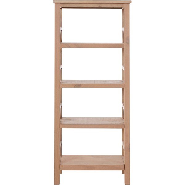 Biblioteka od masivnog bora u prirodnoj boji 62x138 cm Titian – Støraa