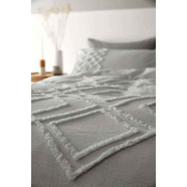 Siva pamučna posteljina Pineapple Elephant Diamond, 200 x 200 cm-image-2