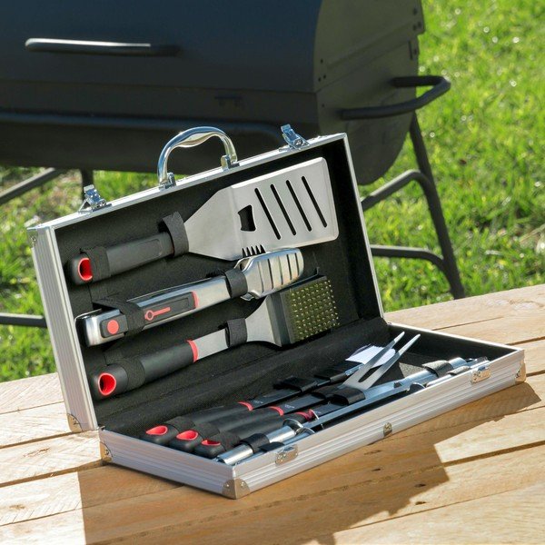 11-dijelni pribor za roštilj od nehrđajućeg čelika u kovčegu InnovaGoods Professional Barbecue-image-2