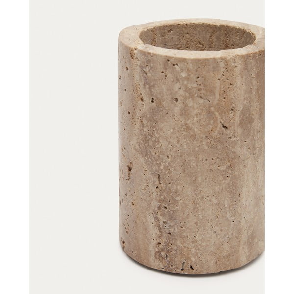 Bež kamena čaša za četkice za zube Macre – Kave Home-image-4