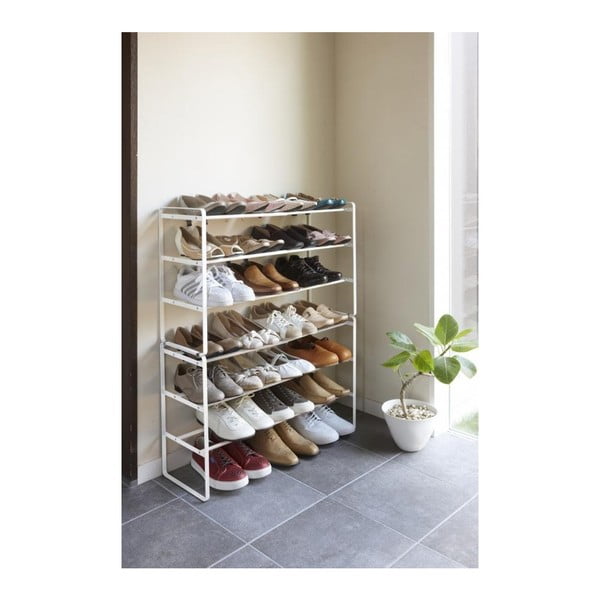 Bijele podesive police za cipele sa 3 etaže YAMAZAKI Maebashi-image-2