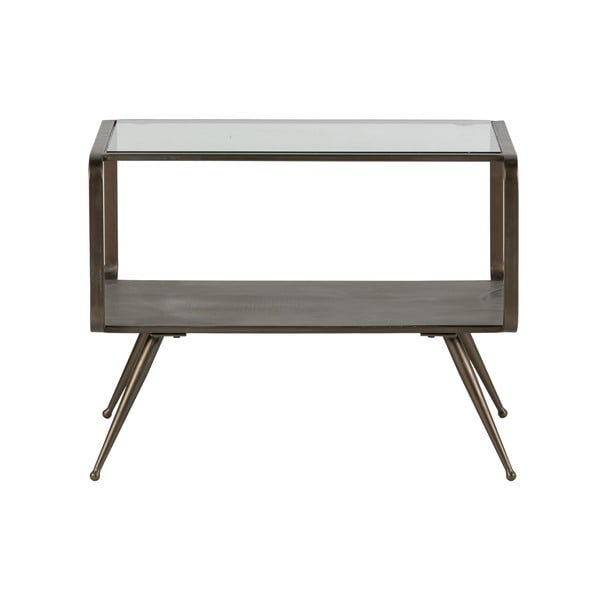 Pomoćni stol sa staklenom pločom stola 60x50 cm Fancy – BePureHome